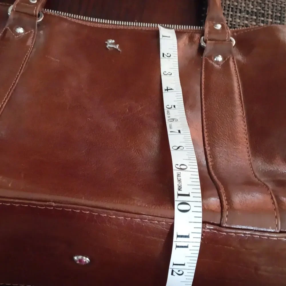 Ashwood Brown Leather Handbag Purse Grab Tote Smart Shoulder Large